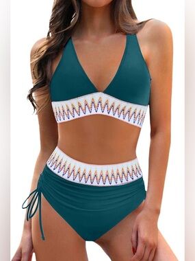 Blooming Jelly High Waisted Haltered Bikini